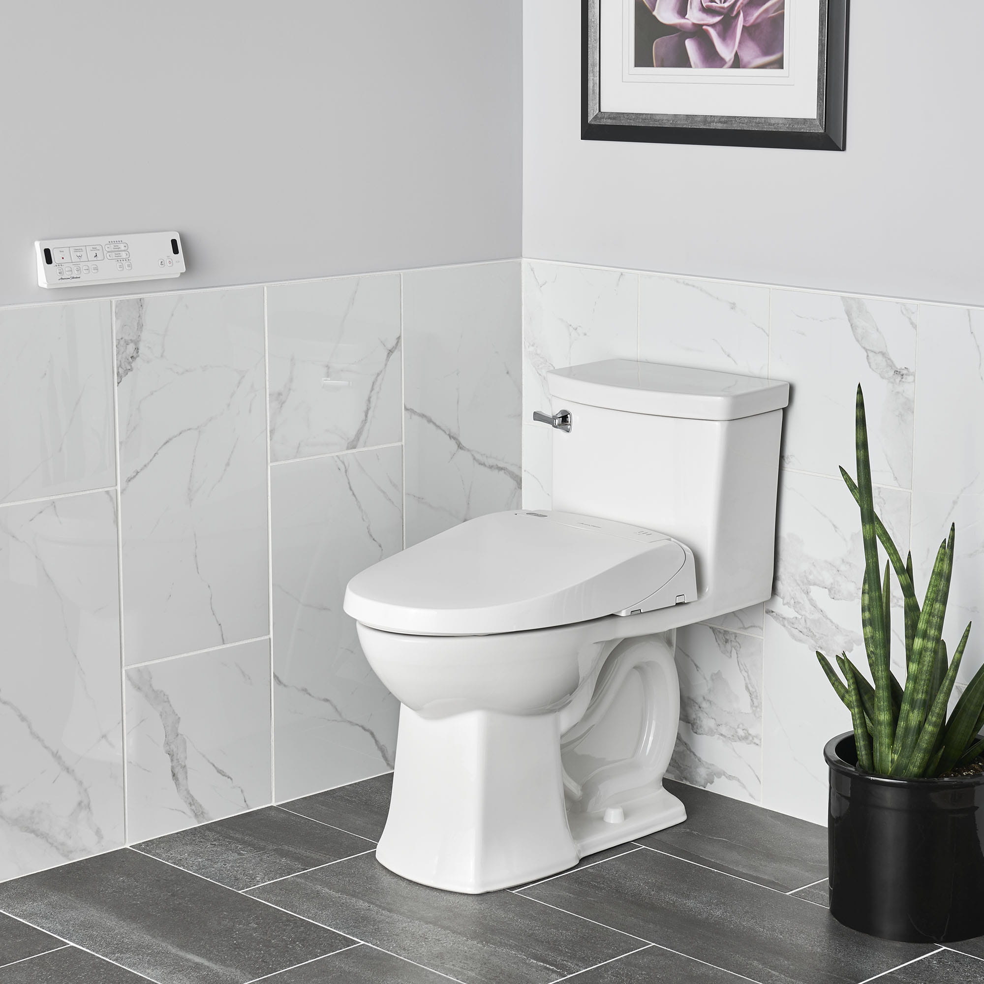 Advanced Clean 30 Electric SpaLet Bidet Seat With Remote Operation WHITE